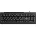 Клавіатура мембранна 2E KM1040 104key, USB-A, EN/UK, чорний