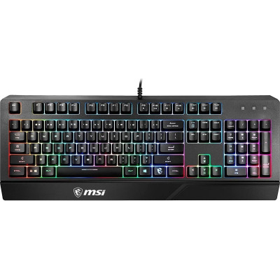 Клавіатура мембранна MSI Vigor GK20 UA 104key, USB-A, EN/UKR/RU, ColorLED, чорний Клавіатура мембранна MSI Vigor GK20 UA 104key, USB-A, EN/UKR/RU, ColorLED, чорний