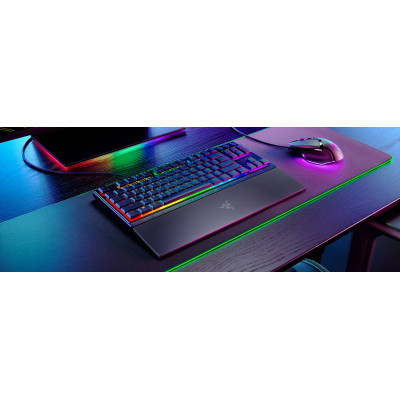 Клавіатура механічна Razer Ornata V3 TKL 84key, Mecha-Membrane Switch, USB-A, EN/UK, RGB, чорний