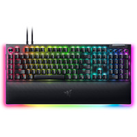 Клавіатура механічна Razer BlackWidow V4 Pro 104key, Yellow Switch, USB-A, EN, RGB, чорний