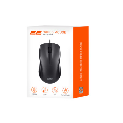 Миша 2E MF130, USB-A, чорний