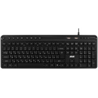 Клавіатура мембранна 2E KS1100 104key, 2xUSB HUB, USB-A, EN/UK, чорний