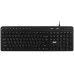 Клавіатура мембранна 2E KS1100 104key, 2xUSB HUB, USB-A, EN/UK, чорний