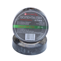 Ізоляційна стрічка ПВХ Soft Flex 20 м, чорний Ізоляційна стрічка ПВХ Soft Flex 20 м, чорний