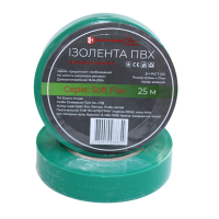 Ізоляційна стрічка ПВХ Soft Flex 25 м , зелений Ізоляційна стрічка ПВХ Soft Flex 25 м , зелений