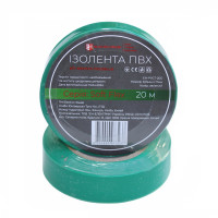 Ізоляційна стрічка ПВХ Soft Flex 20 м, зелений Ізоляційна стрічка ПВХ Soft Flex 20 м, зелений