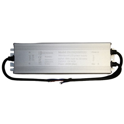 LED драйвер 200Вт 12В, серія IP67 Pro, гарантія 4 роки