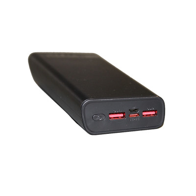 Портативний акумулятор 20000 mAh, чорний Портативний акумулятор 20000 mAh, чорний