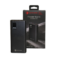 Портативний акумулятор 20000 mAh, чорний Портативний акумулятор 20000 mAh, чорний