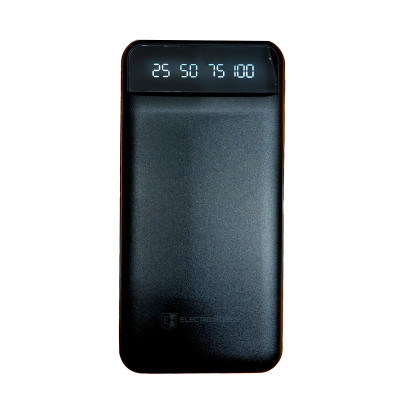 Power Bank 10000 mAh з ліхтариком type-c чорний Power Bank 10000 mAh з ліхтариком type-c чорний