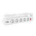Мережевий фільтр із заземленням 5*3 метра, 2USB A + 1USB C, білий Мережевий фільтр із заземленням 5*3 метра, 2USB A + 1USB C, білий