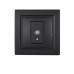 Розетка телевізійна, Enzo  бездоганний графіт