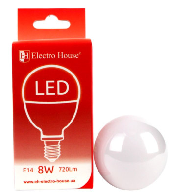 LED лампа P45 8Вт E14 4100К 720 Лм 165-265 В LED лампа P45 8Вт E14 4100К 720 Лм 165-265 В