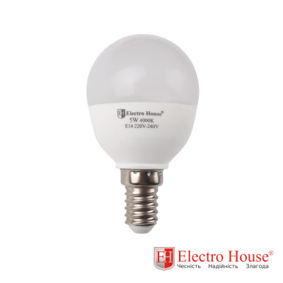 LED лампа  P45 5Вт E14 4100К 450 Лм 165-265 В