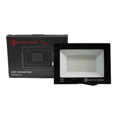 LED прожектор  5000 Лм  50Вт  6500К   холодний білий  SMD2835