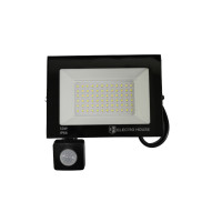 LED прожектор з датчиком руху 50Вт 5000 Лм 6500К холодний білий SMD2835 LED прожектор з датчиком руху 50Вт 5000 Лм 6500К холодний білий SMD2835