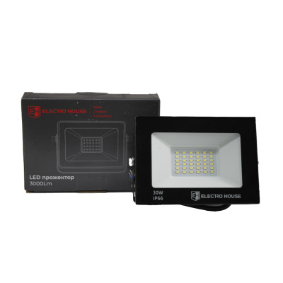 LED прожектор  3000 Лм  30Вт  6500К   холодний білий  SMD2835