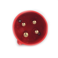 Вилка силова 4x16 3P+PE, 16А, 380-415 В, IP44 Вилка силова 4x16 3P+PE, 16А, 380-415 В, IP44