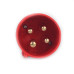 Вилка силова 4x16 3P+PE, 16А, 380-415 В, IP44