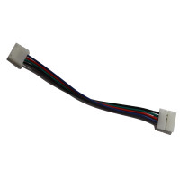 Конектор 10мм затискач-провід 4pin (RGB) Конектор 10мм затискач-провід 4pin (RGB)