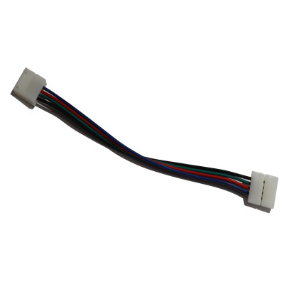 Конектор 10мм затискач-провід 4pin (RGB) Конектор 10мм затискач-провід 4pin (RGB)