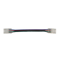 Конектор прямий 10 мм стрічка-стрічка RGB IP65 з проводом 15см, прозорий Конектор прямий 10 мм стрічка-стрічка RGB IP65 з проводом 15см, прозорий
