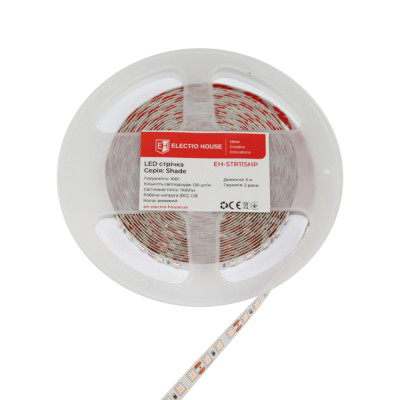 LED стрічка 10Вт 12В 120 діодів, рожевий, серія Shade, гарантія 2 роки