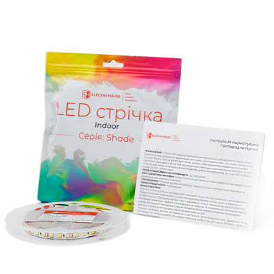 LED стрічка 10Вт 12В 120 діодів, червоний, серія Shade, гарантія 2 роки
