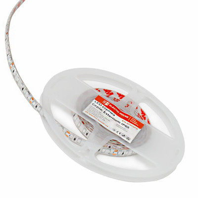 LED стрічка 12Вт 24В SMD2835 120 діодів, червоний, серія Externum IP65 , гарантія 3 роки LED стрічка 12Вт 24В SMD2835 120 діодів, червоний, серія Externum IP65 , гарантія 3 роки