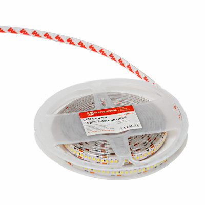 LED стрічка 18Вт 24В SMD2835 240 діодів, холодний білий 6500К, серія Externum IP65 , гарантія 3 роки