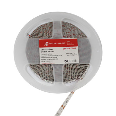 LED стрічка 10Вт 12В 120 діодів, червоний, серія Shade, гарантія 2 роки LED стрічка 10Вт 12В 120 діодів, червоний, серія Shade, гарантія 2 роки