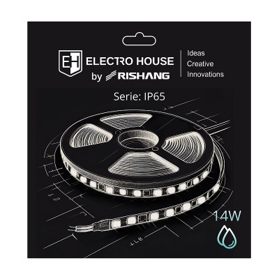 LED стрічка 14Вт 24В SMD5050 60 діодів, 359 Лм, RGB, серія IP65 Electro House by Rishang