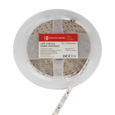 LED стрічка 13,5 Вт 12В зелений, серія Architect, гарантія 3 роки LED стрічка 13,5 Вт 12В зелений, серія Architect, гарантія 3 роки
