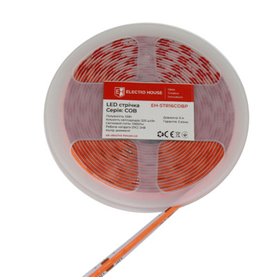 LED стрічка 10Вт 24В  COB  320 діодів, рожевий, серія COB, гарантія 3 роки
