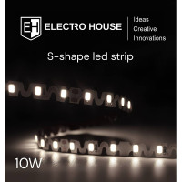 LED стрічка  10Вт 12В SMD2835 120 діодів, нейтральний білий 4000К, серія S-Shape, гарантія 3 роки