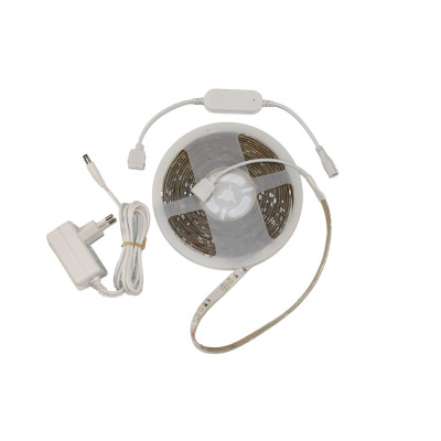 LED стрічка  8Вт 12В RGB+теплий білий  IP65  (smart)
