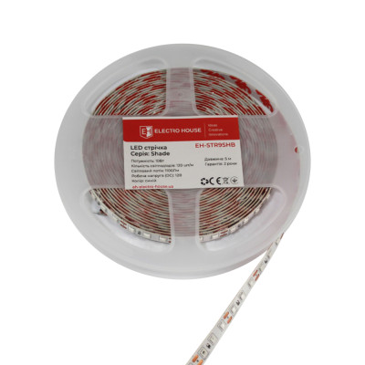 LED стрічка 10Вт 12В 120 діодів, синій, серія Shade, гарантія 2 роки