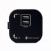 Розетка трекова подвійна USB 2.4 А, Unique Elegance Pandora Black
