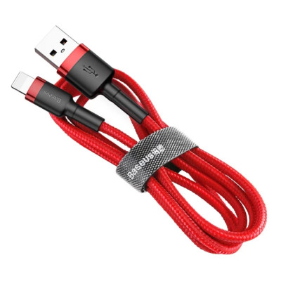 Кабель Baseus Cafule Cable USB For Lightning 1.5A 2m Red+Red Кабель Baseus Cafule Cable USB For Lightning 1.5A 2m Red+Red
