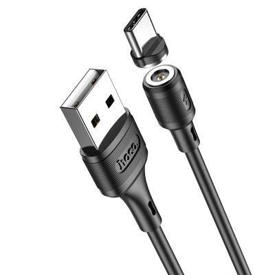 Кабель HOCO X52 USB to Type-C 3A, 1m, PVC, PVC connectors, magnetic, Black Кабель HOCO X52 USB to Type-C 3A, 1m, PVC, PVC connectors, magnetic, Black