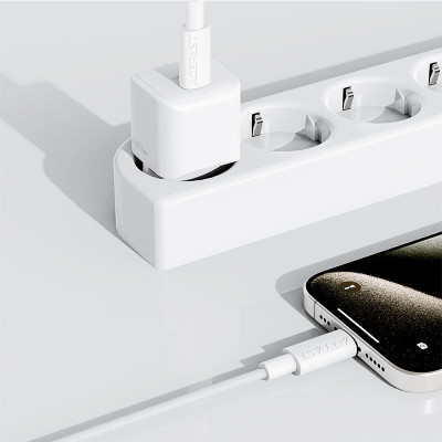 Кабель ACEFAST C18-03 USB-C to USB-C braid charging data cable White