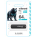 Флеш-накопичувач Wibrand USB 2.0 Grizzly 64Gb Black Флеш-накопичувач Wibrand USB 2.0 Grizzly 64Gb Black