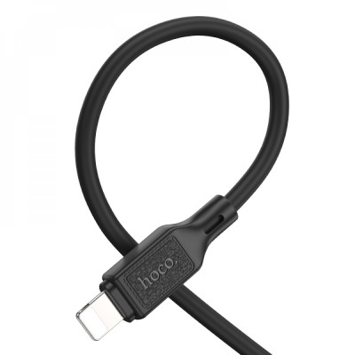 Кабель HOCO X90 Cool silicone charging data cable for iP Black Кабель HOCO X90 Cool silicone charging data cable for iP Black
