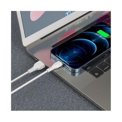 Кабель BOROFONE BX51 USB to iP 2.4A,1m, PVC, PVC connectors, White Кабель BOROFONE BX51 USB to iP 2.4A,1m, PVC, PVC connectors, White