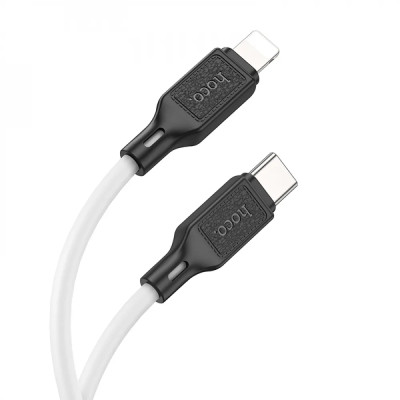 Кабель HOCO X90 Cool silicone PD charging data cable for iP White Кабель HOCO X90 Cool silicone PD charging data cable for iP White