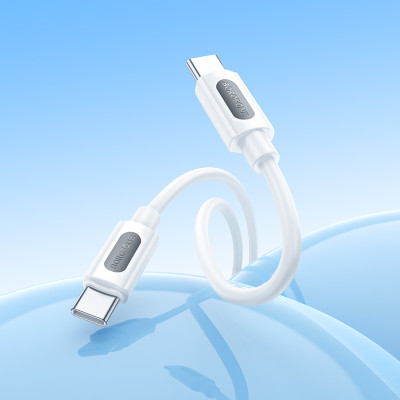 Кабель BOROFONE BX114 Structure 60W silicone charging data cable C to C White