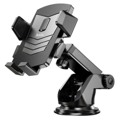 Автотримач для телефона HOCO CA83 David one-button center console car holder Black Автотримач для телефона HOCO CA83 David one-button center console car holder Black