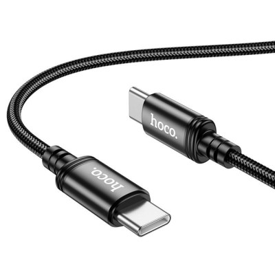 Кабель HOCO X89 Wind 60W charging data cable Type-C to Type-C Black Кабель HOCO X89 Wind 60W charging data cable Type-C to Type-C Black