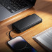 Зовнішній акумулятор HOCO J163 Wonderful power bank with 4 cables(10000mAh) Black