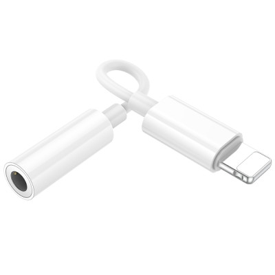 Кабель-перехiдник BOROFONE BV21 Genuine iP to 3.5 digital audio converter White Кабель-перехiдник BOROFONE BV21 Genuine iP to 3.5 digital audio converter White